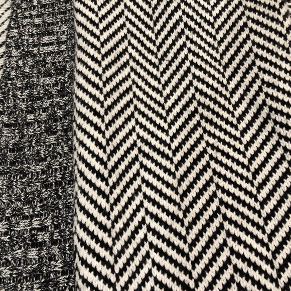 White House Black Market Cardigan Womens M White Black Knit Sweater - Picture 4 of 9